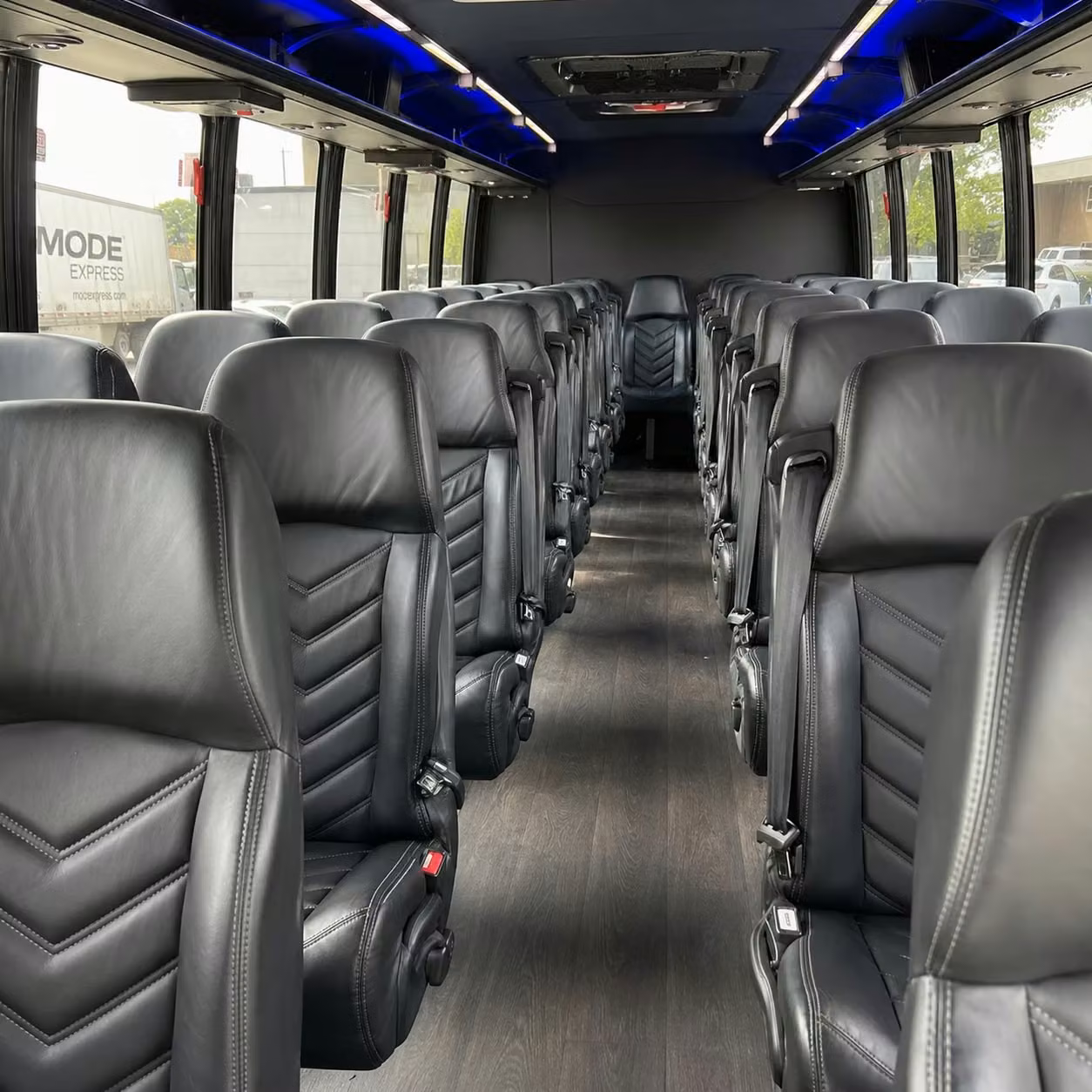 25 passenger minibus inside