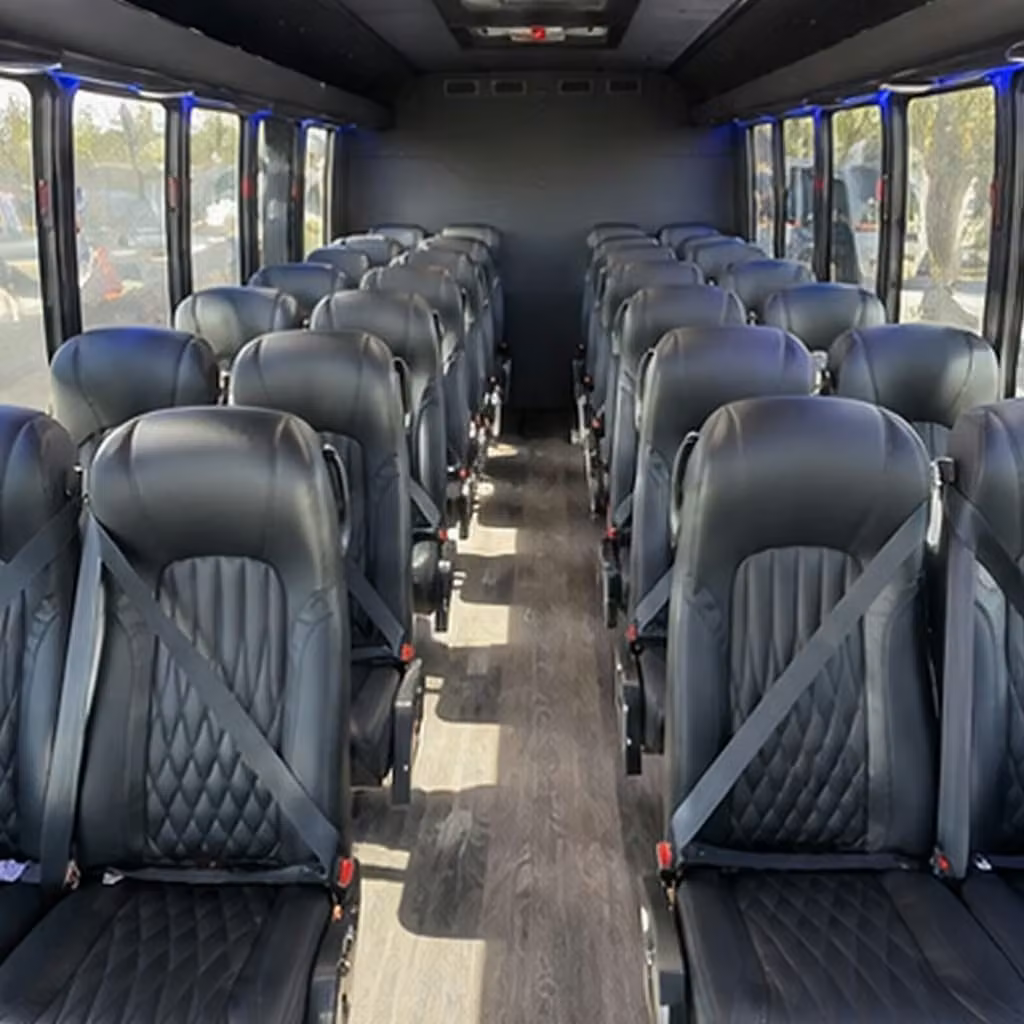 28 passenger minibus interior