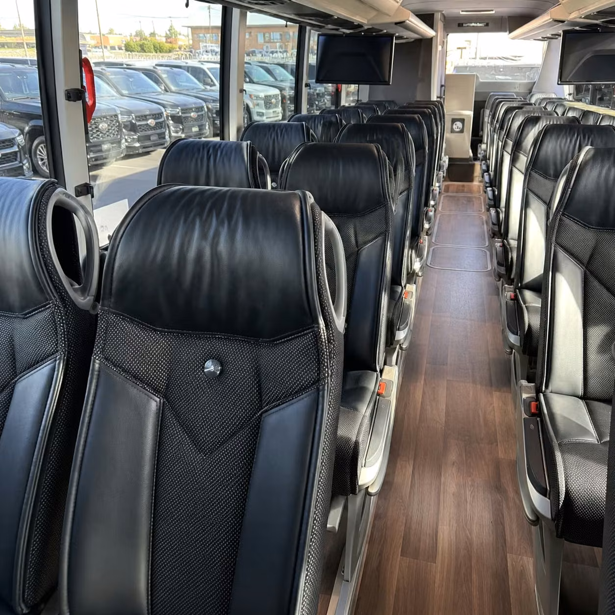 pocatello charter bus rental interior